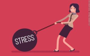 Person with stress chain