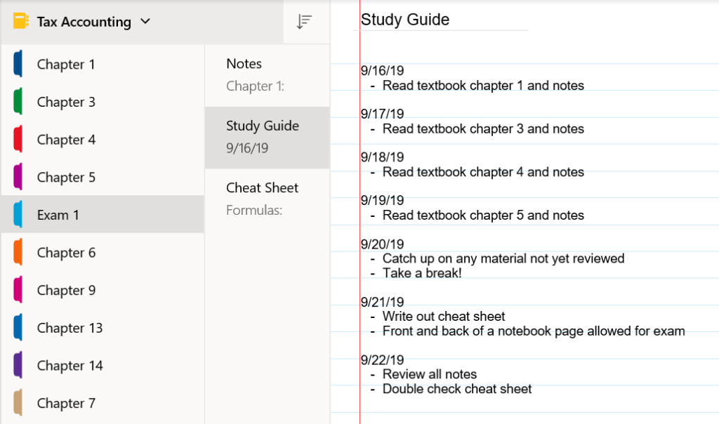 study guide screenshot 1